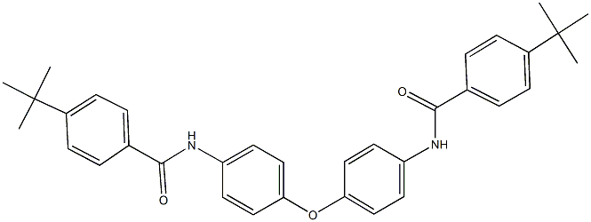 4-tert-butyl-N-(4-{4-[(4-tert-butylbenzoyl)amino]phenoxy}phenyl)benzamide Struktur