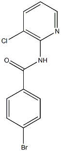 4-bromo-N-(3-chloro-2-pyridinyl)benzamide Struktur