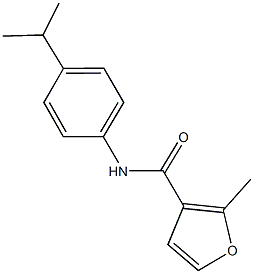 N-(4-isopropylphenyl)-2-methyl-3-furamide Struktur