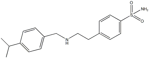 4-{2-[(4-isopropylbenzyl)amino]ethyl}benzenesulfonamide Struktur