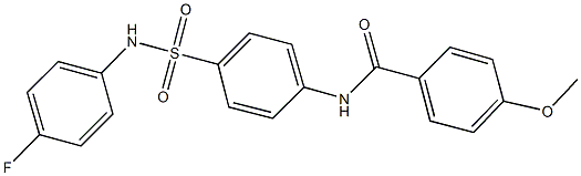 N-{4-[(4-fluoroanilino)sulfonyl]phenyl}-4-methoxybenzamide Struktur