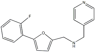 N-{[5-(2-fluorophenyl)-2-furyl]methyl}-N-(4-pyridinylmethyl)amine Struktur