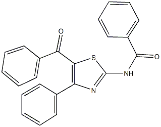 N-(5-benzoyl-4-phenyl-1,3-thiazol-2-yl)benzamide Struktur