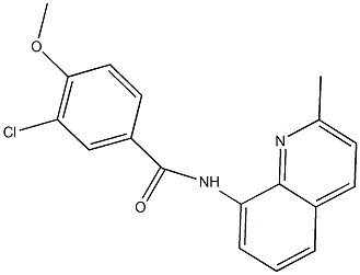 3-chloro-4-methoxy-N-(2-methyl-8-quinolinyl)benzamide Struktur