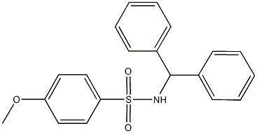 N-benzhydryl-4-methoxybenzenesulfonamide Struktur