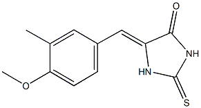 5-(4-methoxy-3-methylbenzylidene)-2-thioxo-4-imidazolidinone Struktur