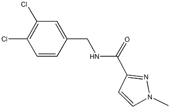 N-(3,4-dichlorobenzyl)-1-methyl-1H-pyrazole-3-carboxamide Struktur