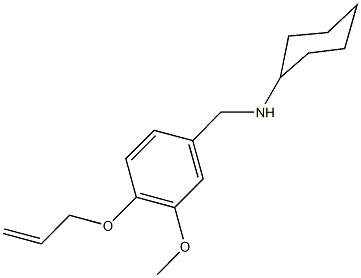 N-[4-(allyloxy)-3-methoxybenzyl]-N-cyclohexylamine Struktur