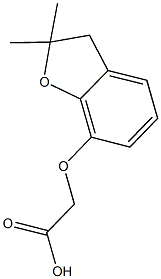 [(2,2-dimethyl-2,3-dihydro-1-benzofuran-7-yl)oxy]acetic acid Struktur