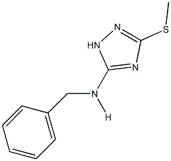 N-benzyl-N-[3-(methylsulfanyl)-1H-1,2,4-triazol-5-yl]amine Struktur