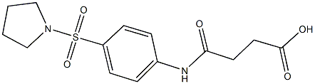 4-oxo-4-[4-(pyrrolidin-1-ylsulfonyl)anilino]butanoic acid Struktur