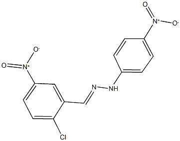 2-chloro-5-nitrobenzaldehyde {4-nitrophenyl}hydrazone Struktur