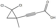 3-(2,2-dichloro-1-methylcyclopropyl)-2-propynoic acid Struktur