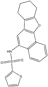 N-(7,8,9,10-tetrahydronaphtho[1,2-b][1]benzofuran-5-yl)-2-thiophenesulfonamide Struktur