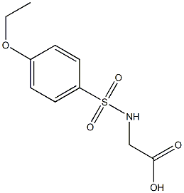 {[(4-ethoxyphenyl)sulfonyl]amino}acetic acid Struktur