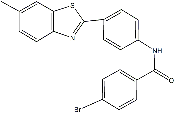 4-bromo-N-[4-(6-methyl-1,3-benzothiazol-2-yl)phenyl]benzamide Struktur