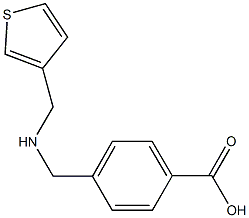 4-{[(3-thienylmethyl)amino]methyl}benzoic acid Struktur