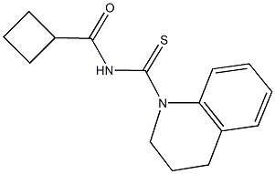 N-(3,4-dihydro-1(2H)-quinolinylcarbothioyl)cyclobutanecarboxamide Struktur