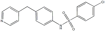 4-chloro-N-[4-(4-pyridinylmethyl)phenyl]benzenesulfonamide Struktur