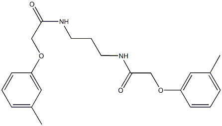 2-(3-methylphenoxy)-N-(3-{[(3-methylphenoxy)acetyl]amino}propyl)acetamide Struktur