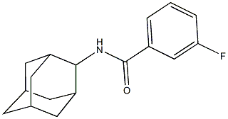 N-(2-adamantyl)-3-fluorobenzamide Struktur