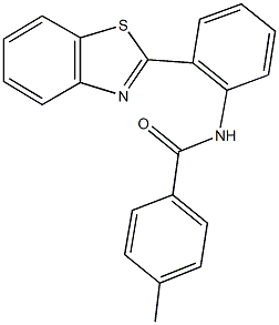 N-[2-(1,3-benzothiazol-2-yl)phenyl]-4-methylbenzamide Struktur