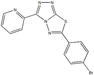 6-(4-bromophenyl)-3-(2-pyridinyl)[1,2,4]triazolo[3,4-b][1,3,4]thiadiazole Struktur