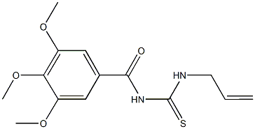 N-allyl-N'-(3,4,5-trimethoxybenzoyl)thiourea Struktur