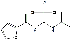 N-[2,2,2-trichloro-1-(isopropylamino)ethyl]-2-furamide Struktur