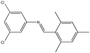 N-(3,5-dichlorophenyl)-N-(mesitylmethylene)amine Struktur