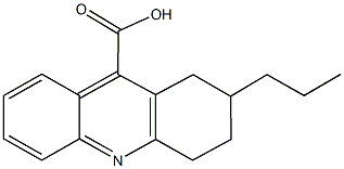 2-propyl-1,2,3,4-tetrahydro-9-acridinecarboxylic acid Struktur