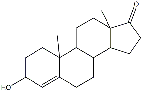 3-hydroxy-10,13-dimethyl-1,2,3,6,7,8,9,10,11,12,13,14,15,16-tetradecahydro-17H-cyclopenta[a]phenanthren-17-one Struktur