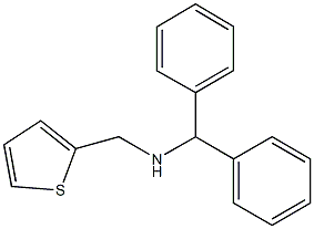 N-benzhydryl-N-(2-thienylmethyl)amine Struktur