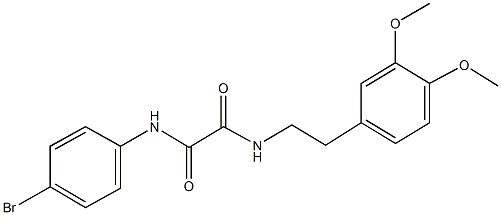 N~1~-(4-bromophenyl)-N~2~-[2-(3,4-dimethoxyphenyl)ethyl]ethanediamide Struktur