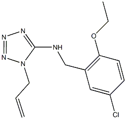 N-(1-allyl-1H-tetraazol-5-yl)-N-(5-chloro-2-ethoxybenzyl)amine Struktur