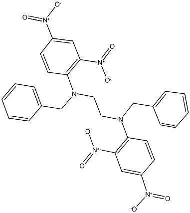 N~1~,N~2~-dibenzyl-N~1~,N~2~-bis(2,4-dinitrophenyl)-1,2-ethanediamine Struktur