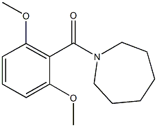 1-(2,6-dimethoxybenzoyl)azepane Struktur