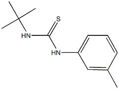 N-(tert-butyl)-N'-(3-methylphenyl)thiourea Struktur