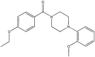 1-(4-ethoxybenzoyl)-4-(2-methoxyphenyl)piperazine Struktur