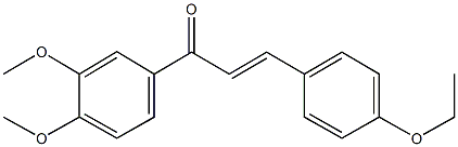 1-(3,4-dimethoxyphenyl)-3-(4-ethoxyphenyl)-2-propen-1-one Struktur