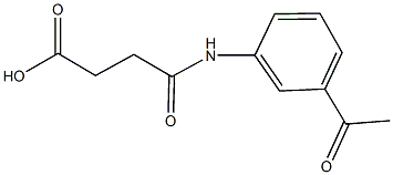 4-(3-acetylanilino)-4-oxobutanoic acid Struktur