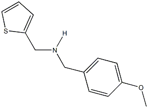 N-(4-methoxybenzyl)-N-(2-thienylmethyl)amine Struktur