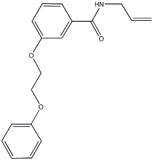 N-allyl-3-(2-phenoxyethoxy)benzamide Struktur