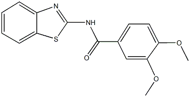 N-(1,3-benzothiazol-2-yl)-3,4-dimethoxybenzamide Struktur