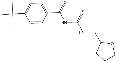 N-(4-tert-butylbenzoyl)-N'-(tetrahydro-2-furanylmethyl)thiourea Struktur