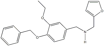 N-[4-(benzyloxy)-3-ethoxybenzyl]-N-(2-furylmethyl)amine Struktur