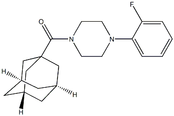 1-(1-adamantylcarbonyl)-4-(2-fluorophenyl)piperazine Struktur