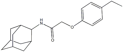 N-(2-adamantyl)-2-(4-ethylphenoxy)acetamide Struktur