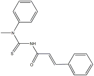 N'-cinnamoyl-N-methyl-N-phenylthiourea Struktur