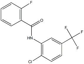 N-[2-chloro-5-(trifluoromethyl)phenyl]-2-fluorobenzamide Struktur